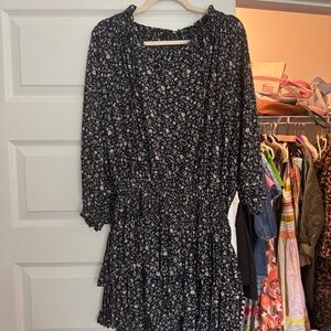 Current Air Floral Black Dress